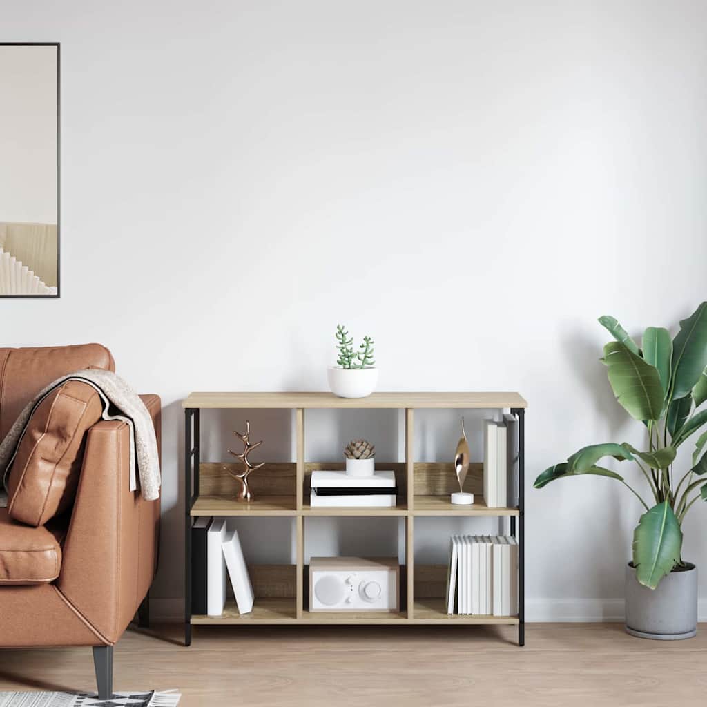 Knihovna 6 Úrovní 102 X 32 X 72,5 Cm Kompozitní Dřevo