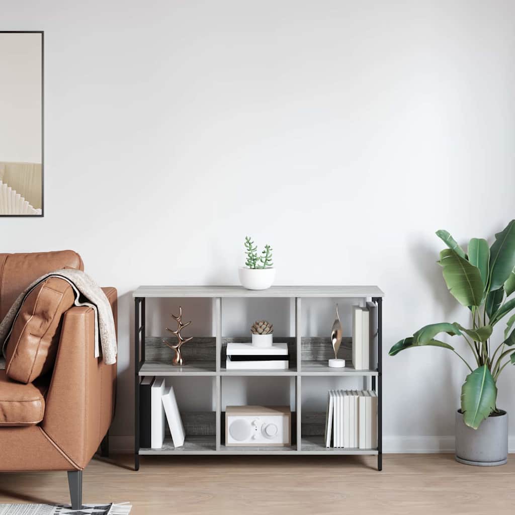 Knihovna 6 Úrovní 102 X 32 X 72,5 Cm Kompozitní Dřevo