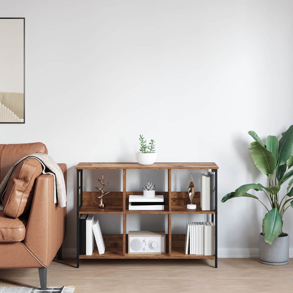 Knihovna 6 Úrovní 102 X 32 X 72,5 Cm Kompozitní Dřevo
