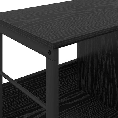 Knihovna 3 Úrovní 102 X 32 X 40,5 Cm Kompozitní Dřevo Černý Dub