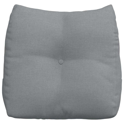 Polštář Na Záda Světle Šedá 45 X 24 X 50 Cm Textil