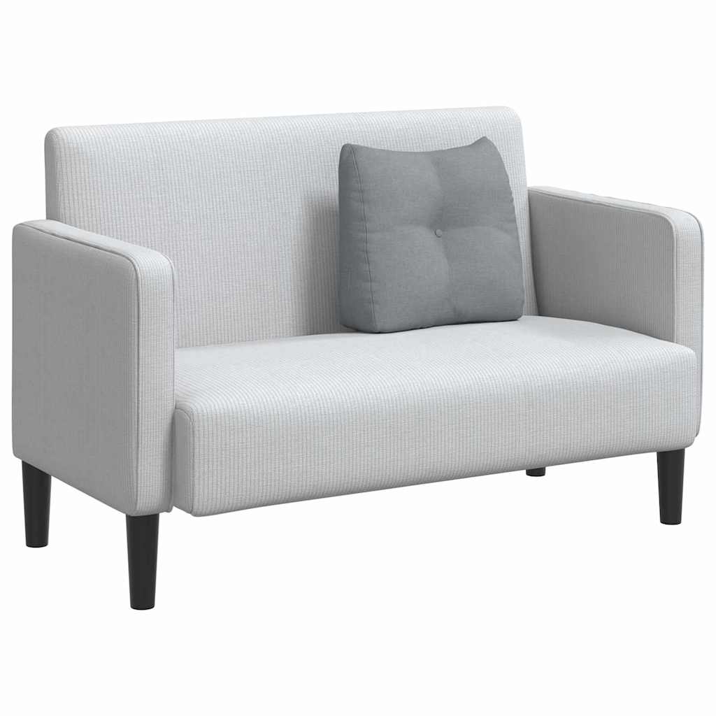 Polštář Na Záda Světle Šedá 45 X 24 X 50 Cm Textil