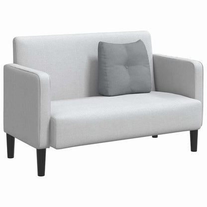 Polštář Na Záda Světle Šedá 45 X 24 X 50 Cm Textil