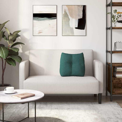 Polštář Na Záda Tmavě Zelená 45 X 24 X 50 Cm Textil