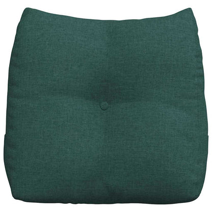 Polštář Na Záda Tmavě Zelená 45 X 24 X 50 Cm Textil