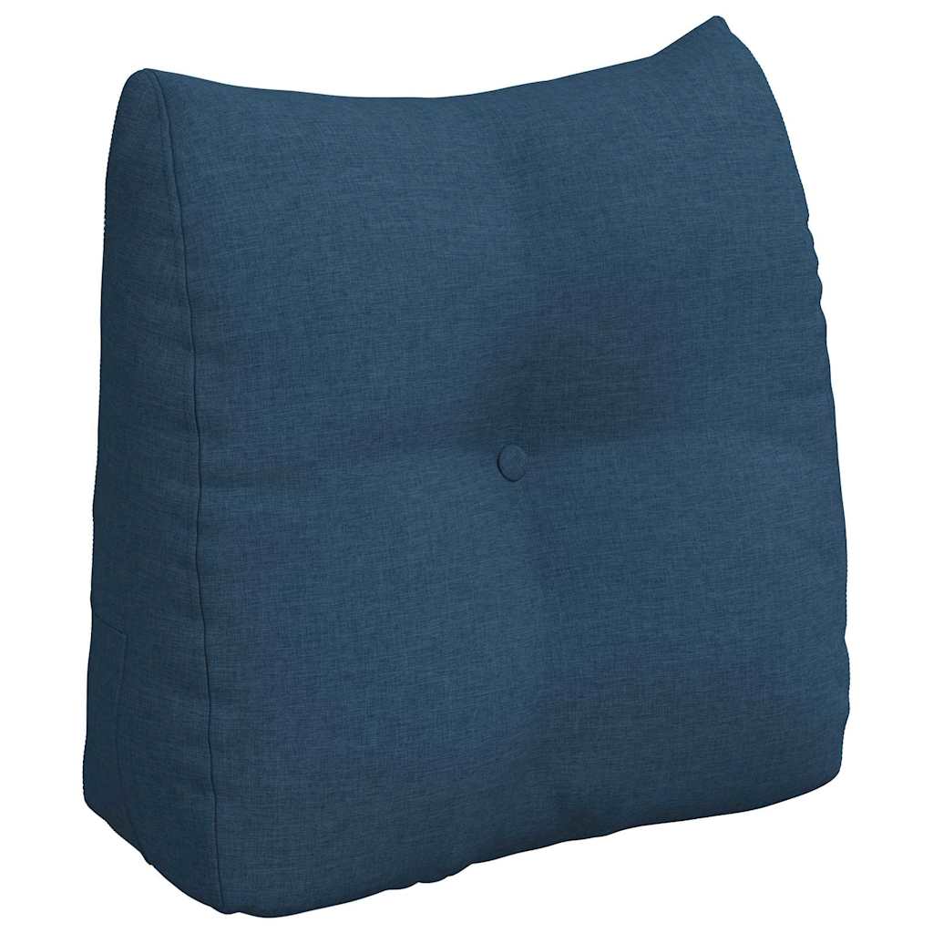 Polštář Na Záda Modrá 45 X 24 X 50 Cm Textil