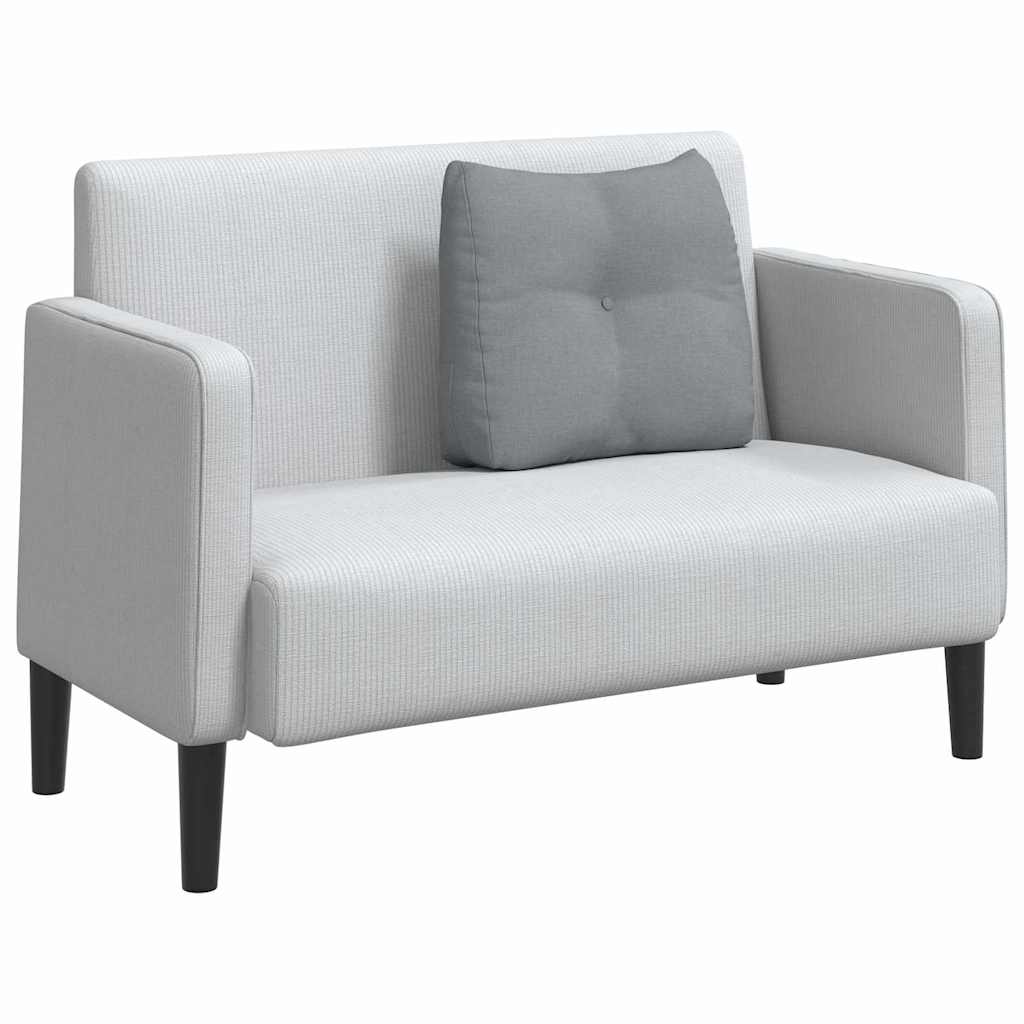 Polštář Na Záda Světle Šedá 60 X 24 X 50 Cm Textil