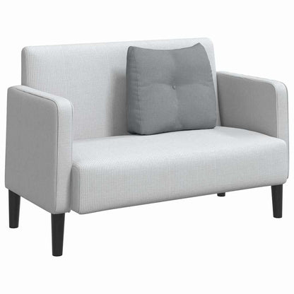 Polštář Na Záda Světle Šedá 60 X 24 X 50 Cm Textil