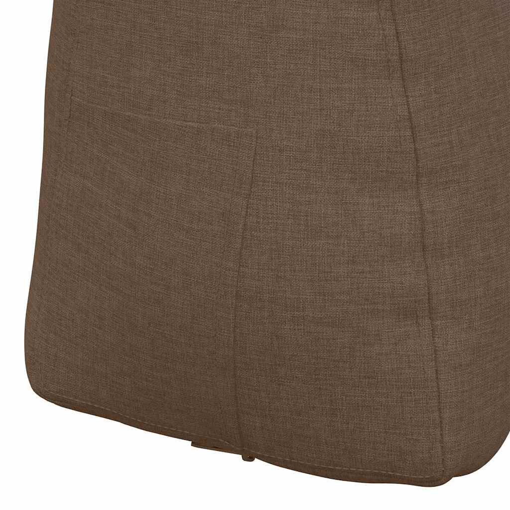 Polštář Na Záda Hnědá 60 X 24 X 50 Cm Textil