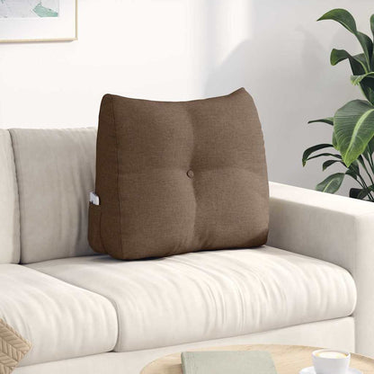 Polštář Na Záda Hnědá 60 X 24 X 50 Cm Textil
