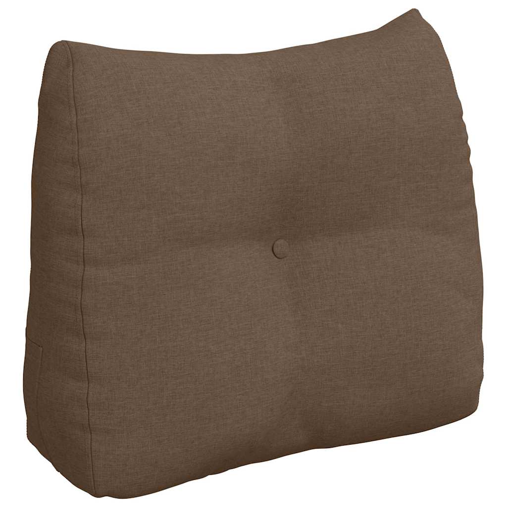 Polštář Na Záda Hnědá 60 X 24 X 50 Cm Textil