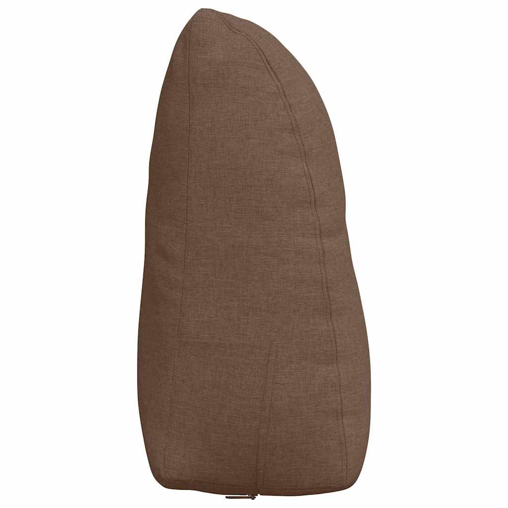 Polštář Na Záda Hnědá 60 X 24 X 50 Cm Textil