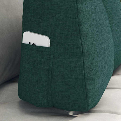 Polštář Na Záda Tmavě Zelená 60 X 24 X 50 Cm Textil