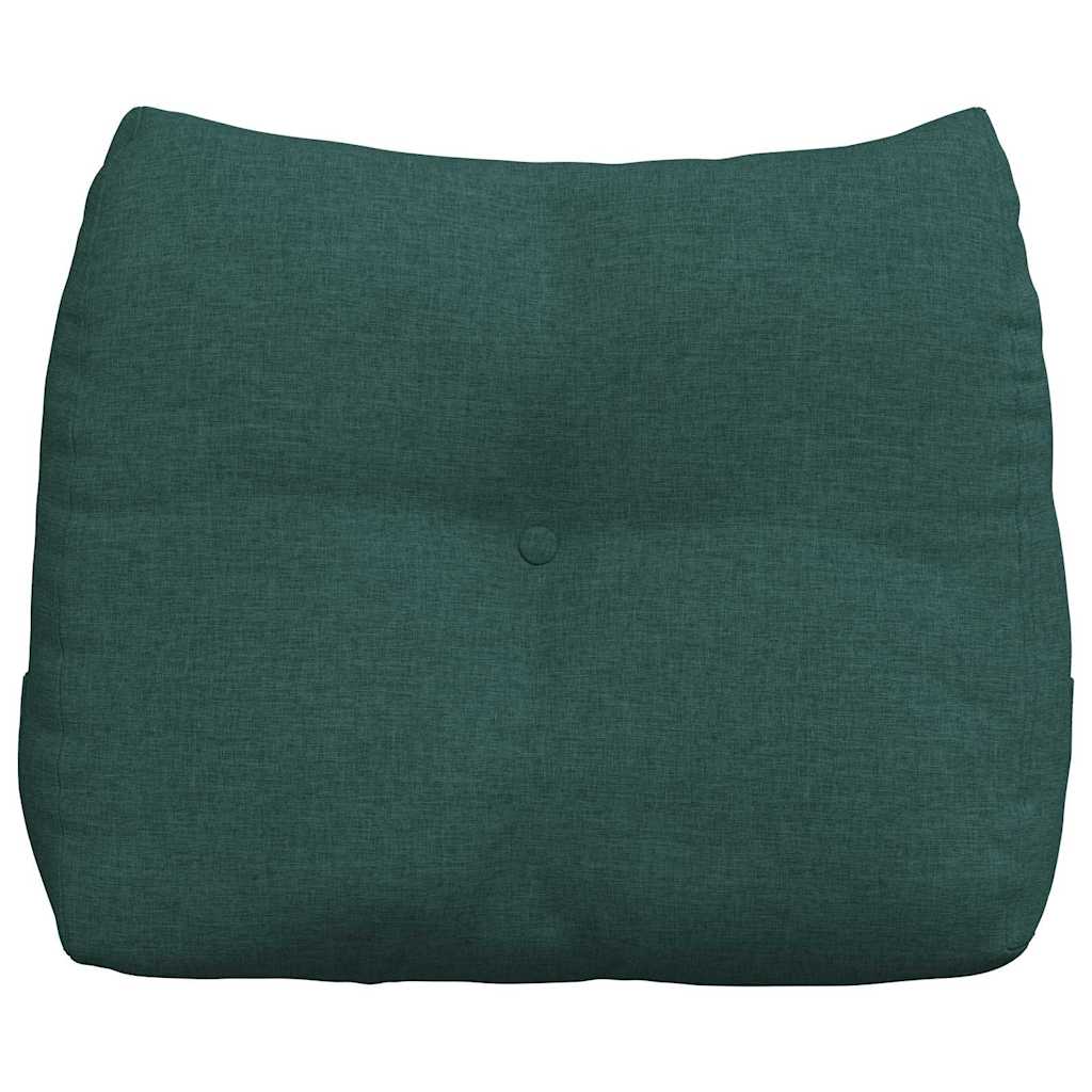Polštář Na Záda Tmavě Zelená 60 X 24 X 50 Cm Textil