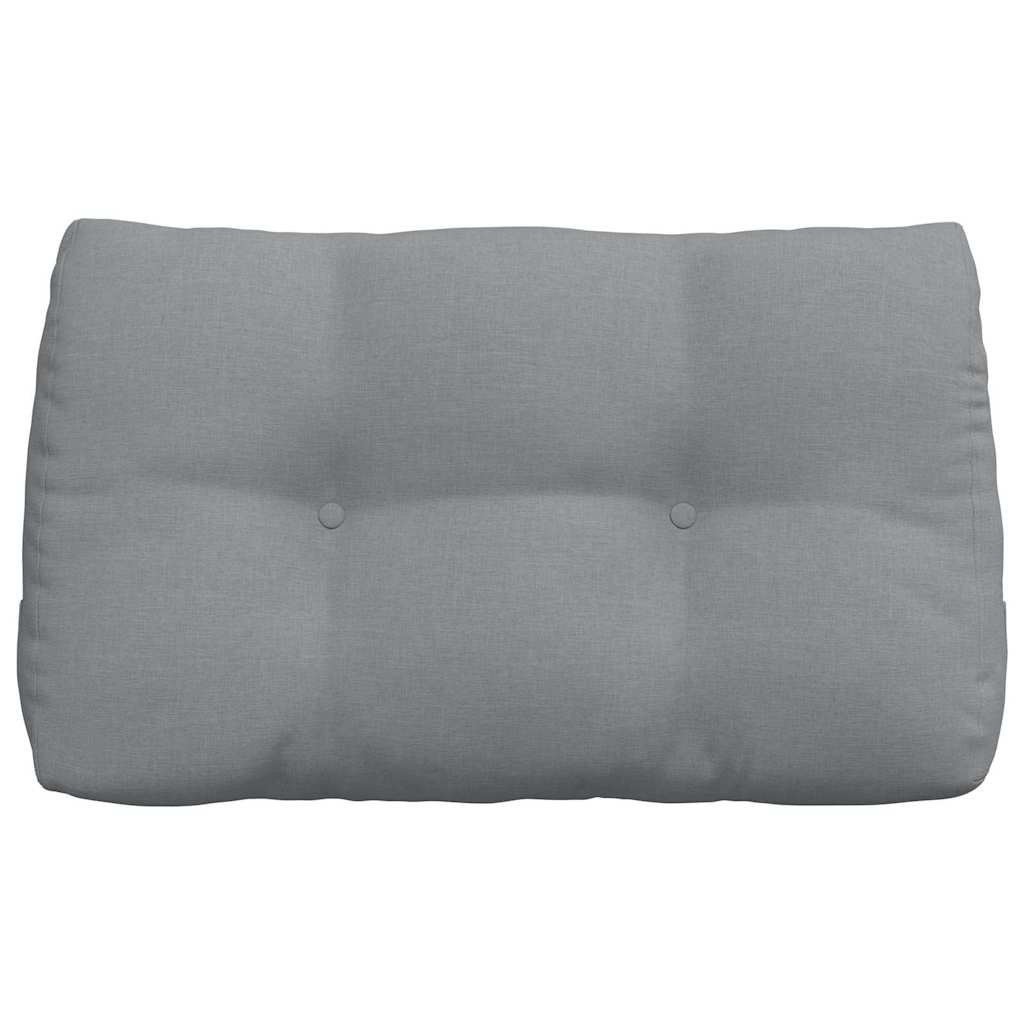 Polštář Na Záda Světle Šedá 80 X 24 X 50 Cm Textil