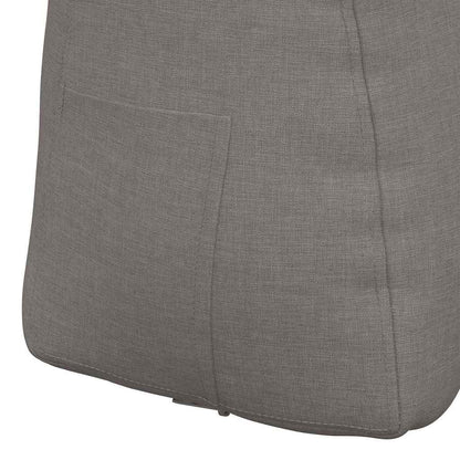 Polštář Na Záda Taupe 80 X 24 X 50 Cm Textil
