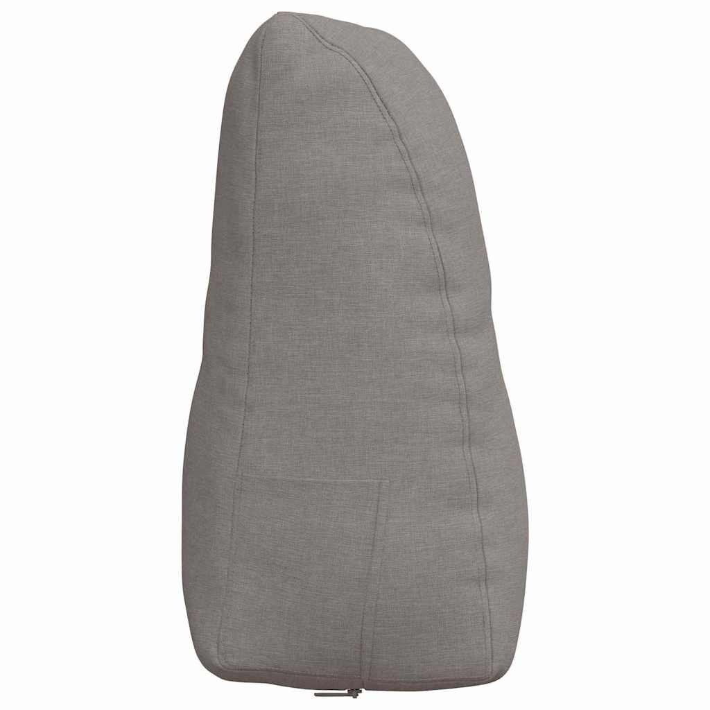 Polštář Na Záda Taupe 80 X 24 X 50 Cm Textil
