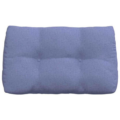 Polštář Na Záda Modrá Džínovina 80 X 24 X 50 Cm Textil
