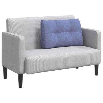 Polštář Na Záda Modrá Džínovina 80 X 24 X 50 Cm Textil