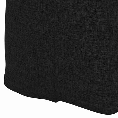 Polštář Na Záda Černá 120 X 24 X 50 Cm Textil