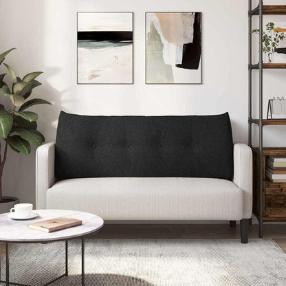 Polštář Na Záda Černá 120 X 24 X 50 Cm Textil