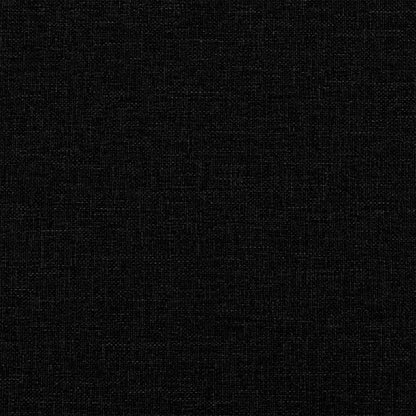 Polštář Na Záda Černá 120 X 24 X 50 Cm Textil