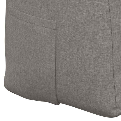 Polštář Na Záda Taupe 120 X 24 X 50 Cm Textil