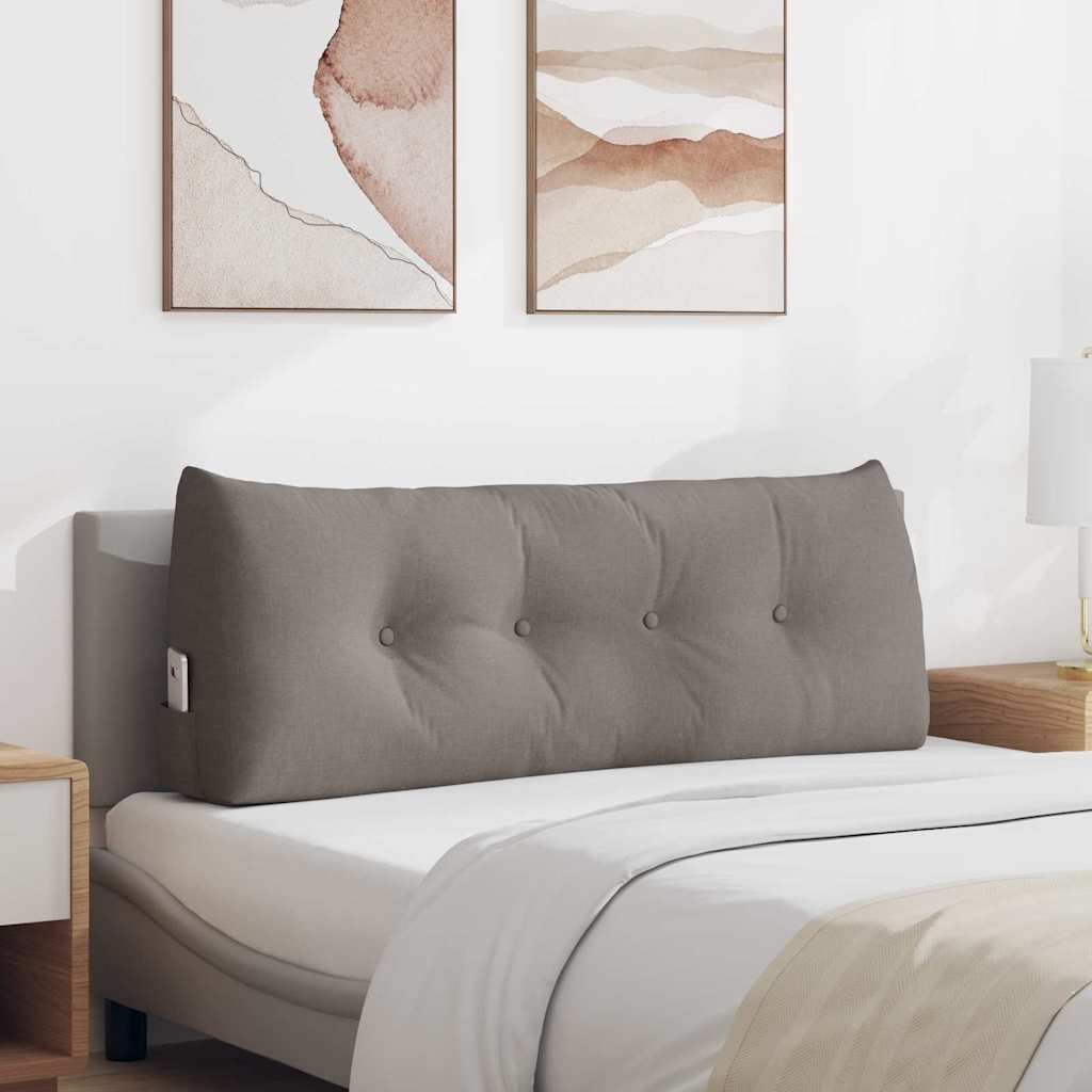 Polštář Na Záda Taupe 120 X 24 X 50 Cm Textil