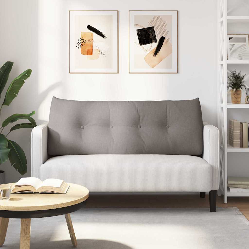 Polštář Na Záda Taupe 120 X 24 X 50 Cm Textil