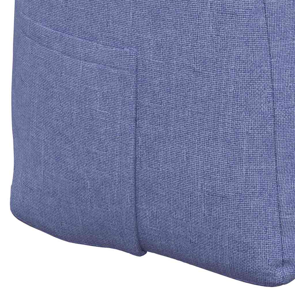 Polštář Na Záda Modrá Džínovina 120 X 24 X 50 Cm Textil