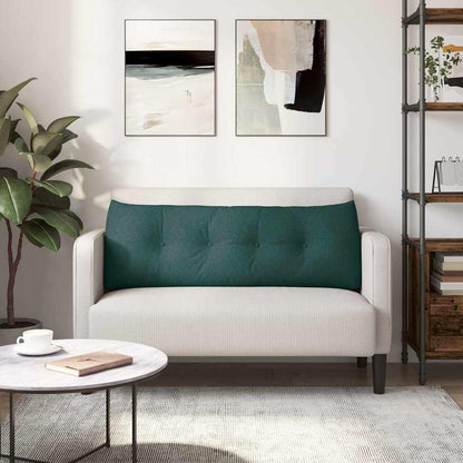 Polštář Na Záda Tmavě Zelená 140 X 24 X 50 Cm Textil