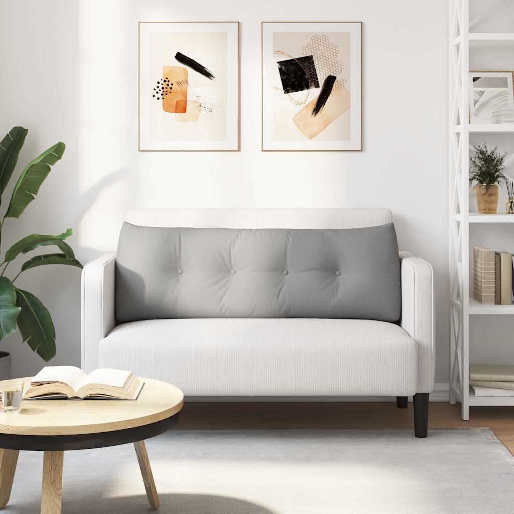 Polštář Na Záda Oblačno Šedá 140 X 24 X 50 Cm Textil
