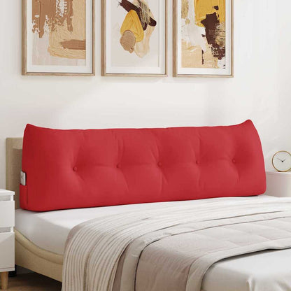 Polštář Na Záda Červená 160 X 24 X 50 Cm Textil
