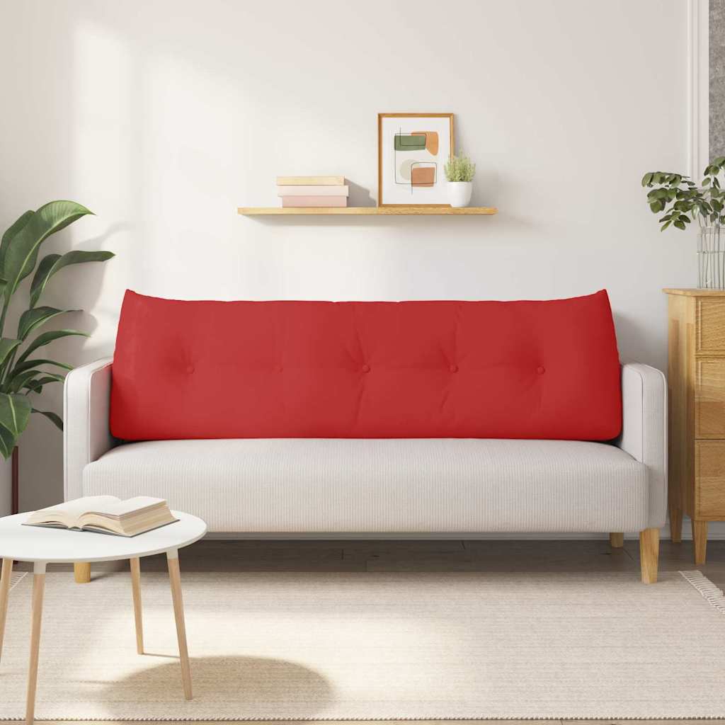 Polštář Na Záda Červená 160 X 24 X 50 Cm Textil