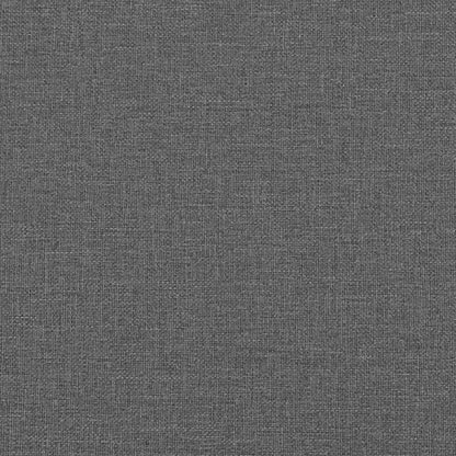 Polštář Na Záda Tmavě Šedá 180 X 24 X 50 Cm Textil