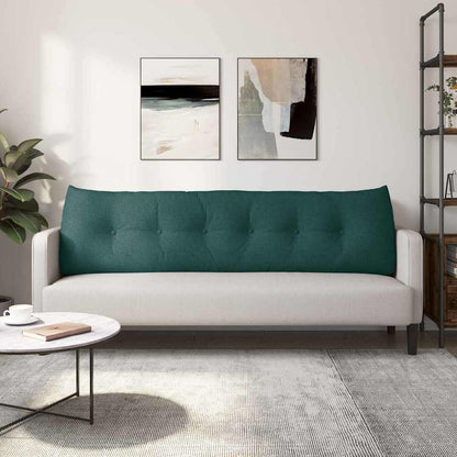 Polštář Na Záda Tmavě Zelená 180 X 24 X 50 Cm Textil