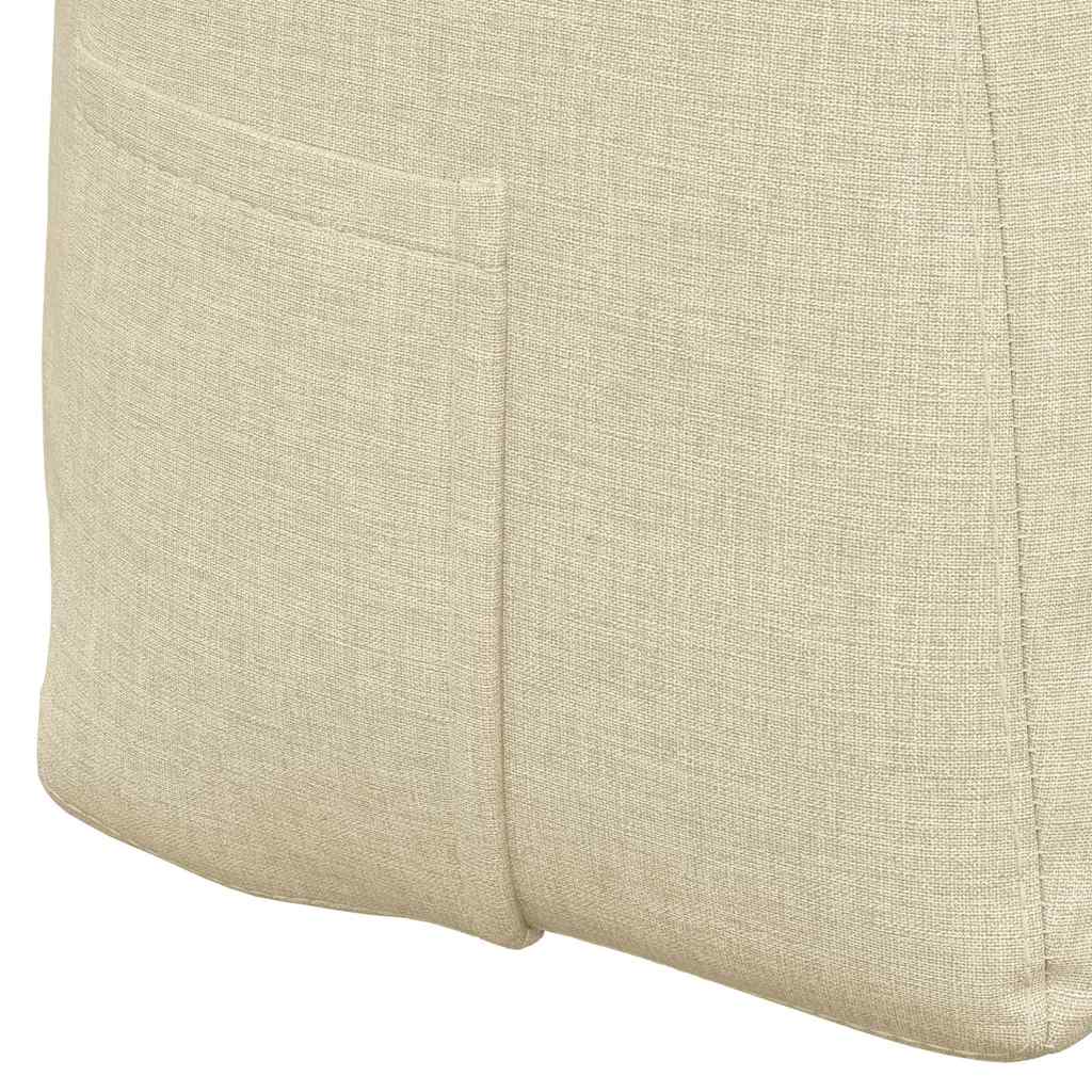 Polštář Na Záda Krémová 180 X 24 X 50 Cm Textil