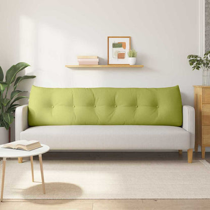 Polštář Na Záda Světlá Zelená 180 X 24 X 50 Cm Textil