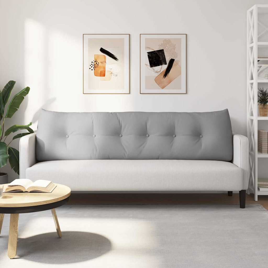Polštář Na Záda Oblačno Šedá 180 X 24 X 50 Cm Textil