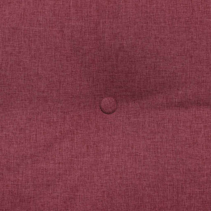 Polštář Na Záda Víno Červené 200 X 24 X 50 Cm Textil