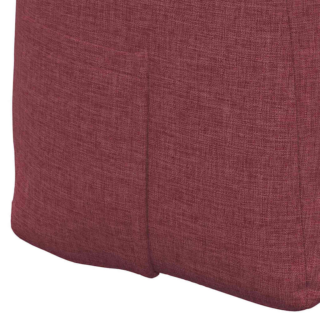 Polštář Na Záda Víno Červené 200 X 24 X 50 Cm Textil