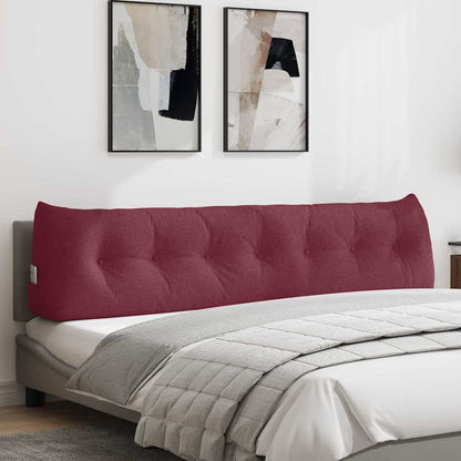 Polštář Na Záda Víno Červené 200 X 24 X 50 Cm Textil