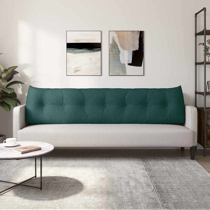 Polštář Na Záda Tmavě Zelená 200 X 24 X 50 Cm Textil