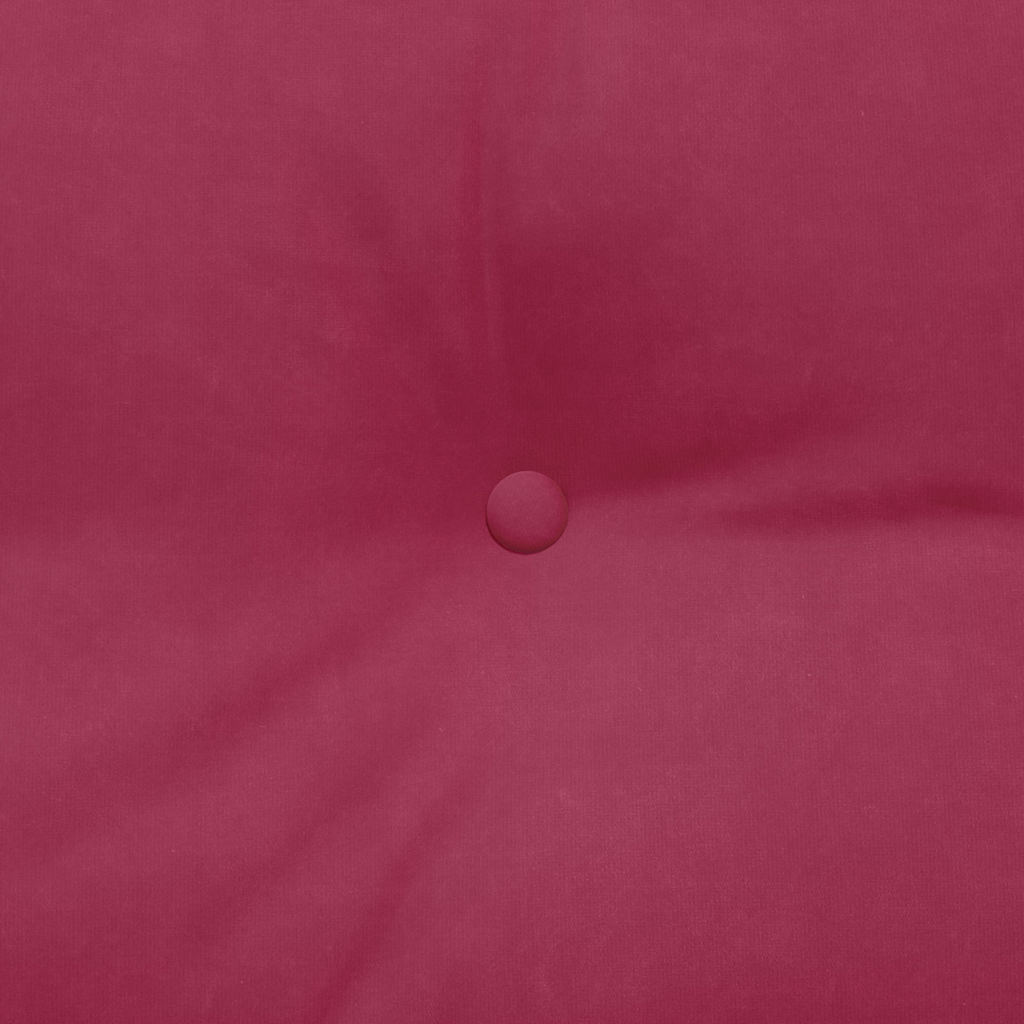 Polštář Na Záda Víno Červené 200 X 24 X 50 Cm Samet