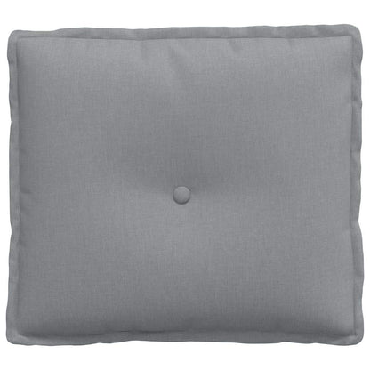Polštář Na Záda Světle Šedá 50 X 19 X 45 Cm Textil