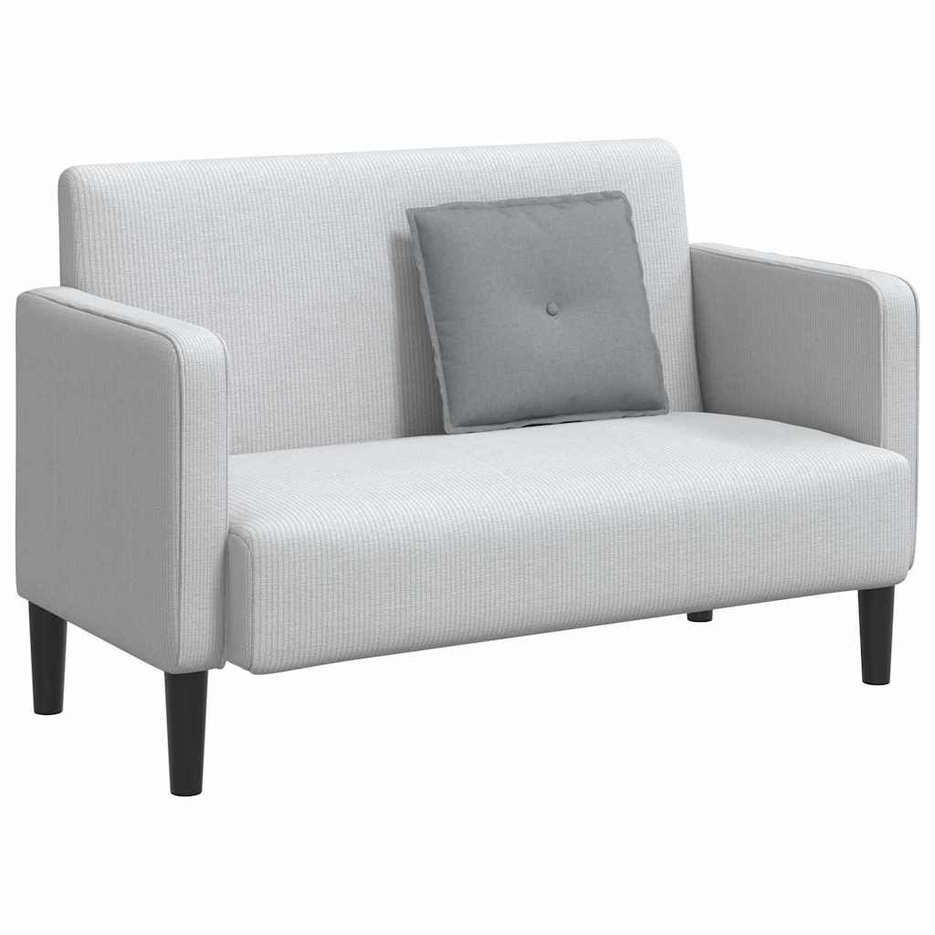 Polštář Na Záda Světle Šedá 50 X 19 X 45 Cm Textil