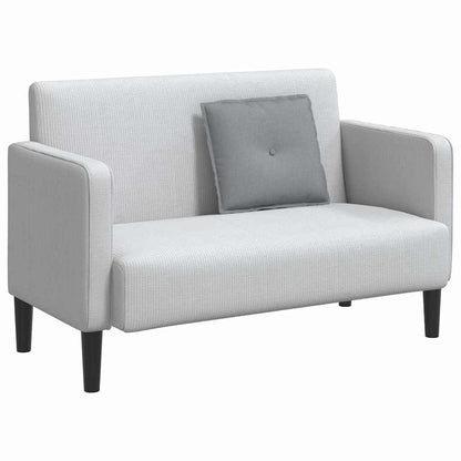 Polštář Na Záda Světle Šedá 50 X 19 X 45 Cm Textil