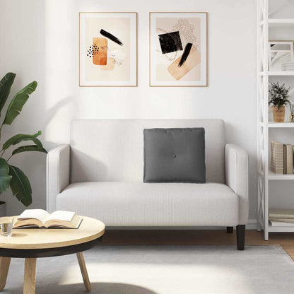 Polštář Na Záda Tmavě Šedá 50 X 19 X 45 Cm Textil