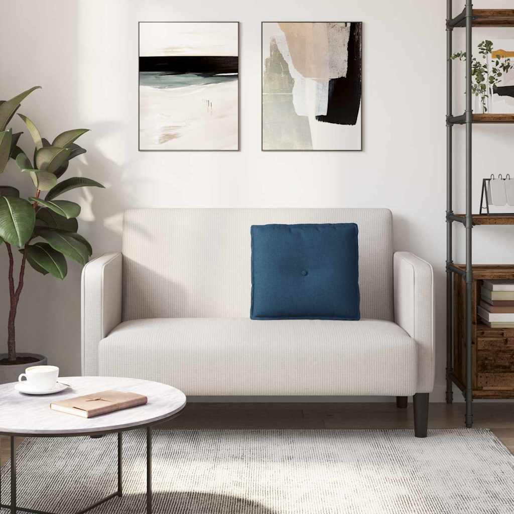 Polštář Na Záda Modrá 50 X 19 X 45 Cm Textil