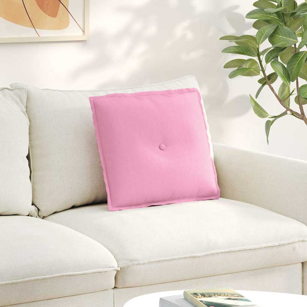 Polštář Na Záda Růžová 50 X 19 X 45 Cm Textil
